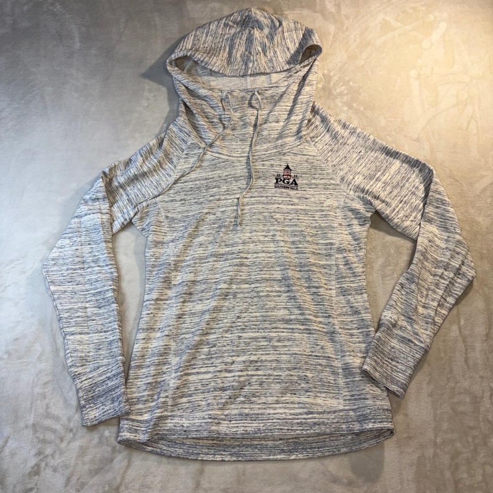 Cutter & Buck 2022 PGA Southern Hills Hoodie Womens Small‎ Blue Space Dye